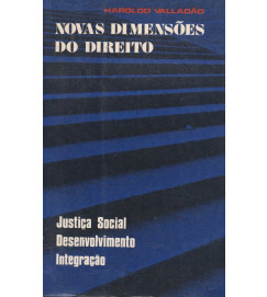 Novas Dimensões do Direito Justiça Social Desenvolvimento