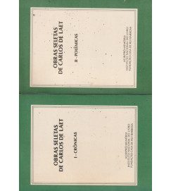 Obras Seletas de Carlos de Laet 2 Volumes Polemicas /crônicas
