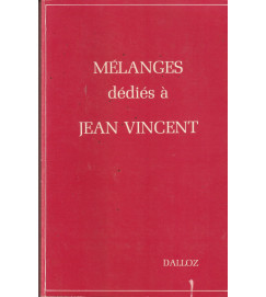 Mélanges Dédiés à Jean Vincent