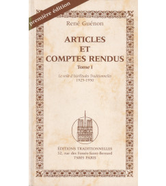 Articles et Comptes Rendus- Tome 1