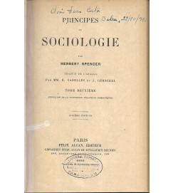 Principles de Sociologie, Tomo 2 - Herbert Spencer