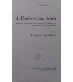 A Mediterranean Society Volume 1 - S. D. Goitein