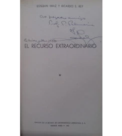 El Recurso Extraordinário - Esteban Imaz y Ricardo e Rey