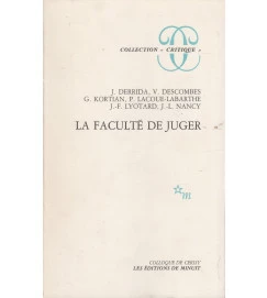 La Faculte de Juger