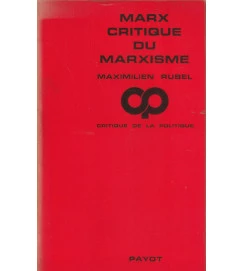 Marx Critique Du Marxisme