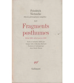Fragments Posthumes, Xiv