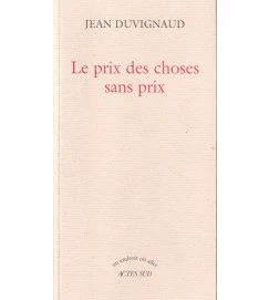 Le Prix des Choses Sans Prix