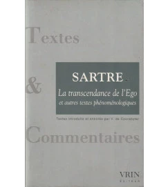 Sartre La Transcendance de L Ego