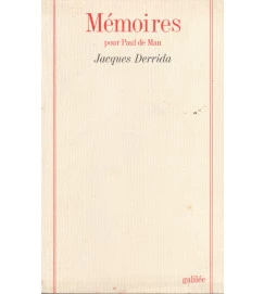 Memoires Pour Paul de Man