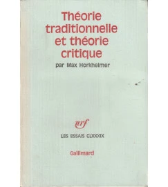 Theorie Traditionnelle et Theorie Critique