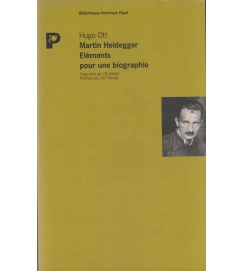 Martin Heidegger Elements Pour Une Biographie