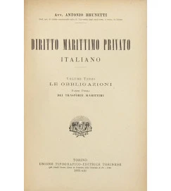 Diritto Marittimo Privato Volume 3 - Avv. Antonio Brunetti