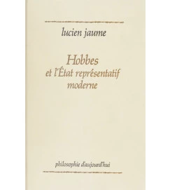 Hobbes et Letat Representatif Moderne - Lucien Jaume