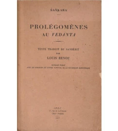 Prolegomenes Au Vedanta ( Sánkara )