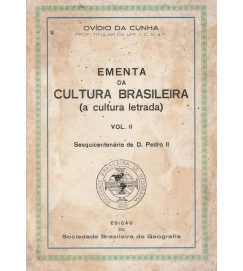 Ementa da Cultura Brasileira a Cultura Letrava Volume II