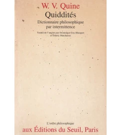 Quiddités Dictionnaire Philosophique Par Intermittence