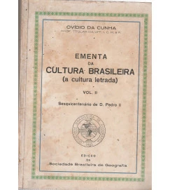 Ementa da Cultura Brasileira Volume II