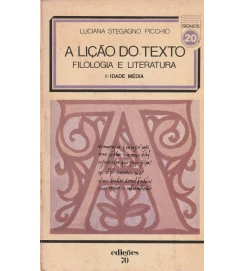 A Lição do Texto Filologia e Literatura