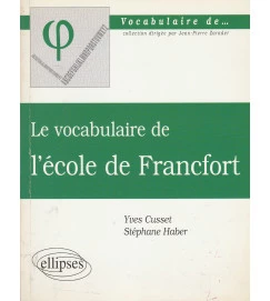 Le Vocabulaire de Lecole de Francfort
