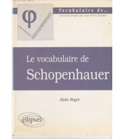 Le Vocabualire de Schopenhauer
