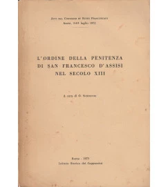 L Ordine Della Penitenza Di San Francesco D Assisi Nel Secolo Xiii