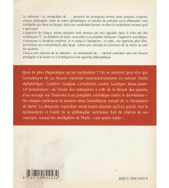  Le Vocabulaire de Sartre
