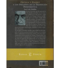 Ortega y Gasset y los Origenes de La Transición Democrática