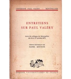 Entretiens Sur Paul Valery