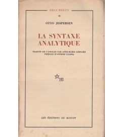 La Syntaxe Analitique