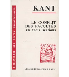 Le Conflit de Facultés En Trois Sections