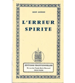 L'Erreur Spirite - René Guénon 